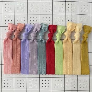 Set of 10 Elastic Hair Ties
